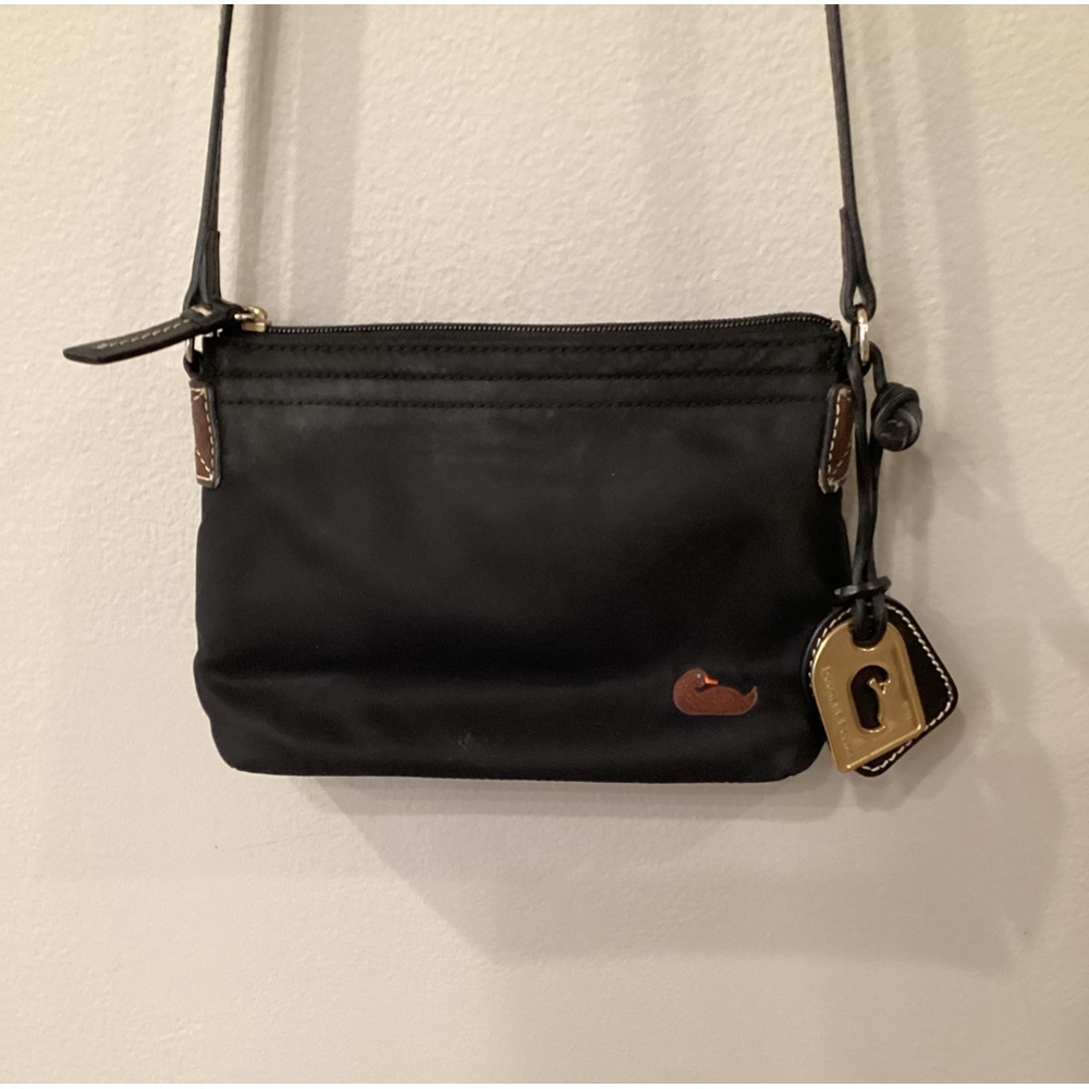 Dooney & Bourke Black Minimalist Crossbody Bag VINTAGE